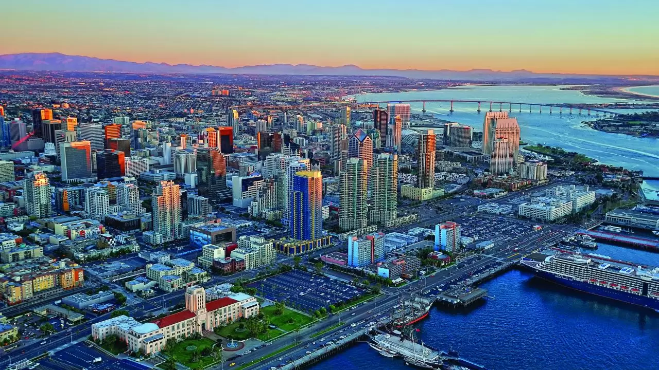 San Diego skyline and bay